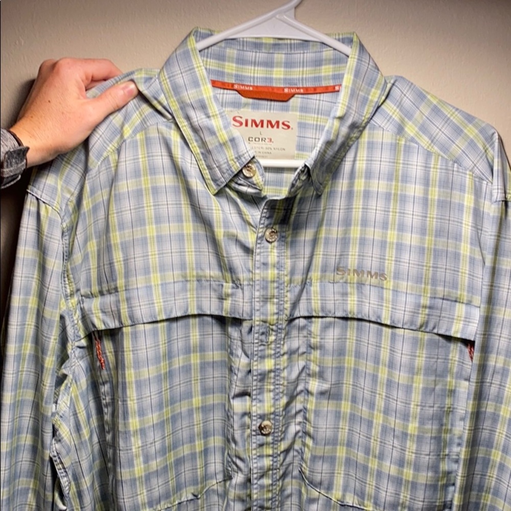 Simms button down